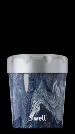 Stainless Steel Ice Cream Pint Cooler - Azurite Marble